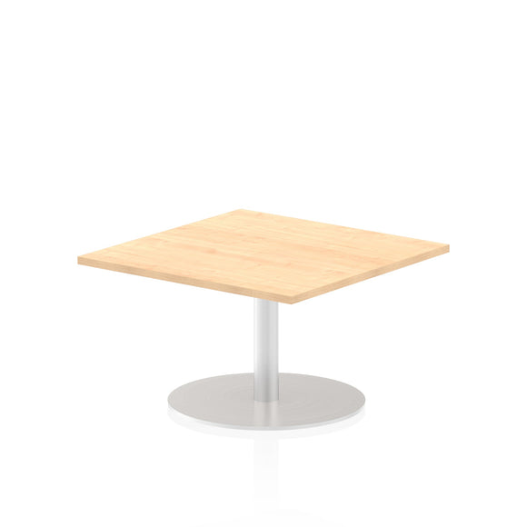 Italia 800mm Poseur Square Table Maple Top 475mm High Leg