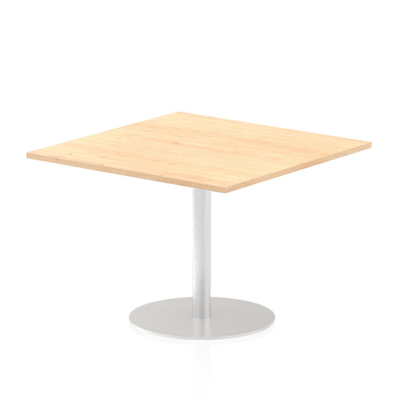 Italia 1000mm Poseur Square Table Maple Top 725mm High Leg