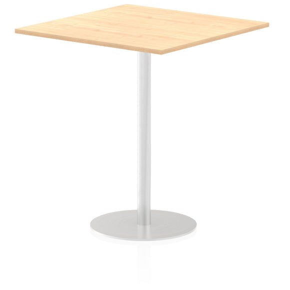 Italia 1000mm Poseur Square Table Maple Top 1145mm High Leg