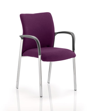 Academy Black Fabric Back Bespoke Colour Seat With Arms Tansy Purple