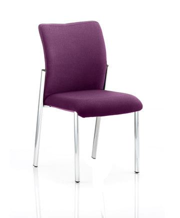 Academy Black Fabric Back Bespoke Colour Seat Without Arms Tansy Purple