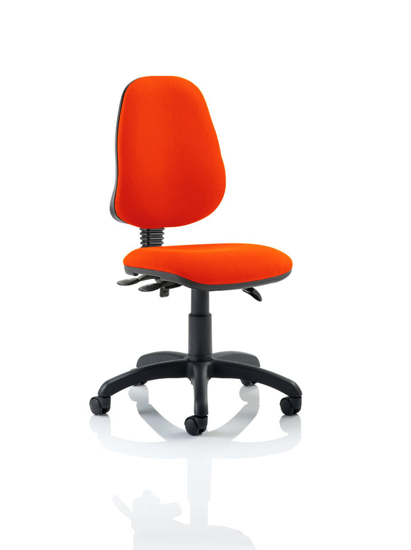 Eclipse Plus III Lever Task Operator Chair Bespoke Colour Tabasco Orange