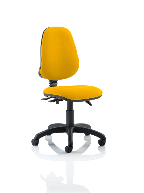 Eclipse Plus III Lever Task Operator Chair Bespoke Colour Senna Yellow