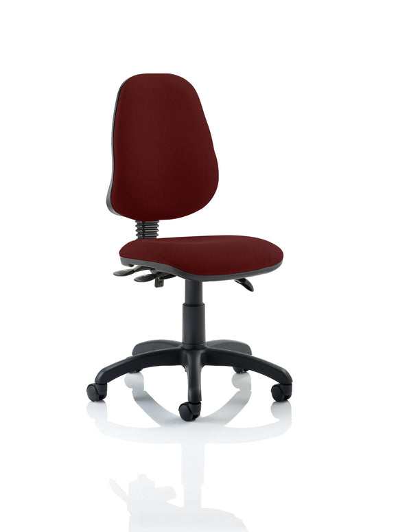 Eclipse Plus III Lever Task Operator Chair Bespoke Colour ginseng Chilli