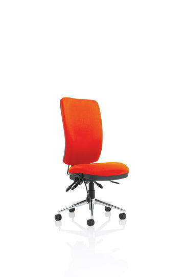 Chiro High Back Bespoke Colour Seat Tabasco Orange No Arms