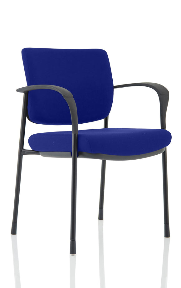 Brunswick Deluxe Black Frame Bespoke Colour Back And Seat Stevia Blue With Arms