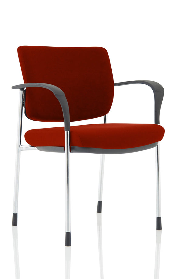 Brunswick Deluxe Chrome Frame Bespoke Colour Back And Seat Ginseng Chilli With Arms