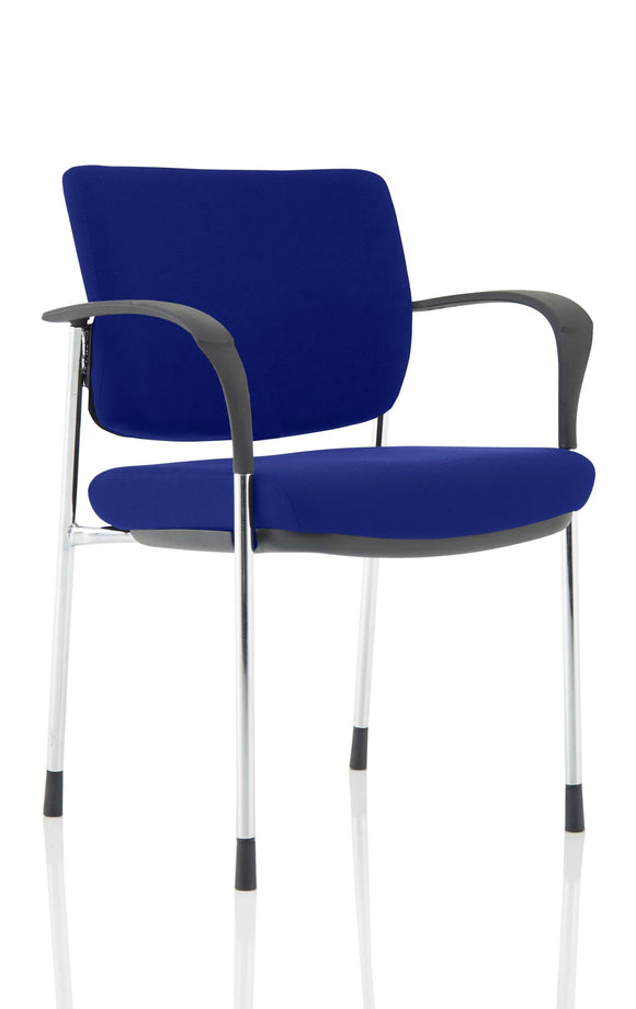 Brunswick Deluxe Chrome Frame Bespoke Colour Back And Seat Stevia Blue With Arms