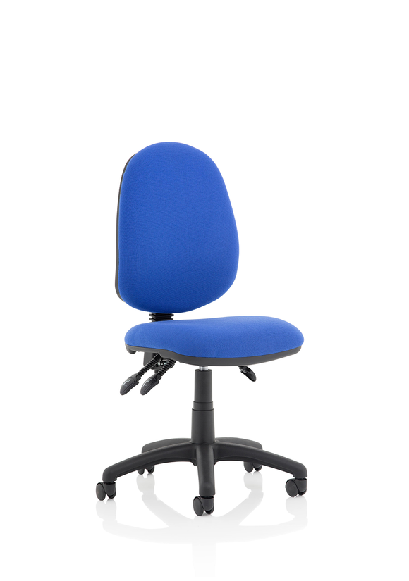 Eclipse Plus III Lever Task Operator Chair Blue Without Arms