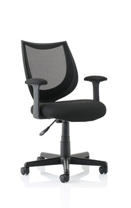 Camden Black Mesh Chair