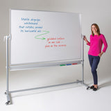 WriteOn Revolving Whiteboard Magnetic 1200 x 1200mm