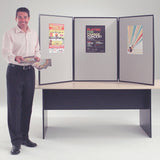 BusyFold Light XL Tabletop Display - Black Frame, Orange Felt