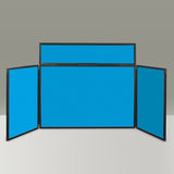 BusyFold Light Tabletop Display - 800 x 1800mm (HxW) - Black/Grey Frame