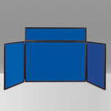 BusyFold Light XL Tabletop Display - Black Frame, Blue Felt