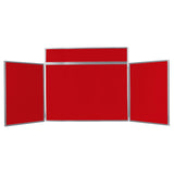 BusyFold Light XL Tabletop Display - Grey Frame, Red Felt