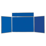 BusyFold Light XL Tabletop Display - Grey Frame, Blue Felt