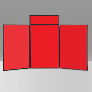 BusyFold Light XL Tabletop Display - Black Frame, Red Felt