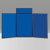 BusyFold Light XL Tabletop Display - Black Frame, Blue Felt