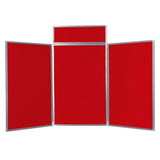 BusyFold Light XL Tabletop Display - Grey Frame, Red Felt