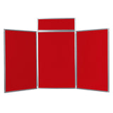 BusyFold Light Tabletop Display, Portrait - 1100 x 1800mm (HxW) - Grey Frame