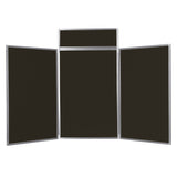 BusyFold Light Tabletop Display, Portrait - 1100 x 1800mm (HxW) - Grey Frame