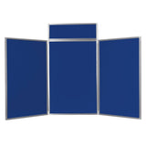BusyFold Light XL Tabletop Display - Grey Frame, Blue Felt