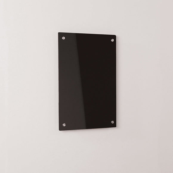 WriteOn Coloured Glassboard 1000 x 650mm Black