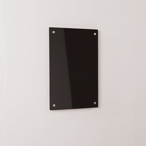 WriteOn Coloured Glassboard 600 x 900mm Black