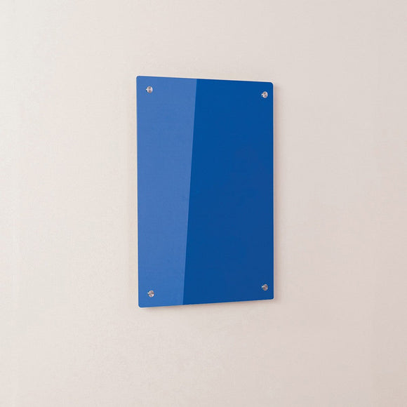 WriteOn Coloured Glassboard 450 x 600mm Blue