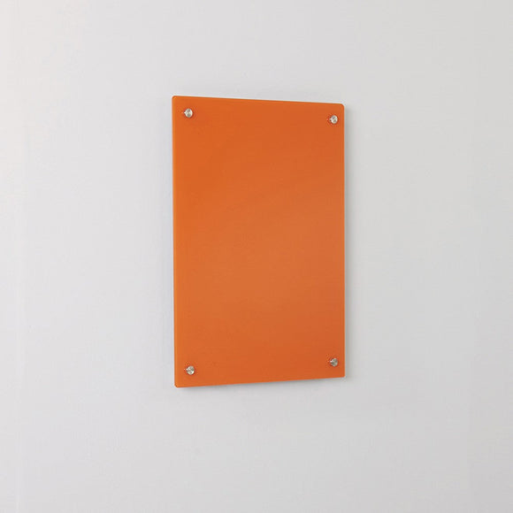 WriteOn Coloured Glassboard 450 x 600mm Orange