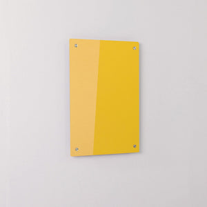 WriteOn Coloured Glassboard 450 x 600mm  Yellow