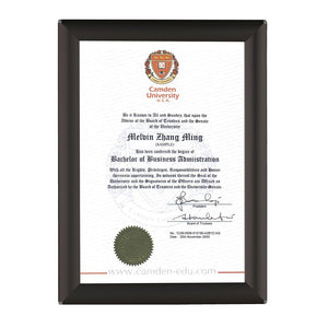 BusyGrip Certificate Black Frame A4 - 297 x 210mm