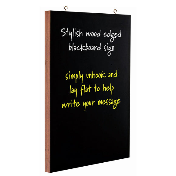 Wood edged blackboard sign - Click for Options