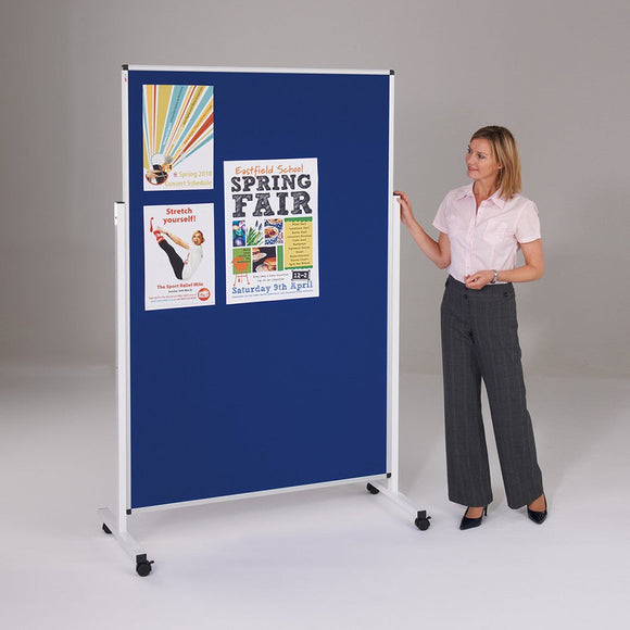Double Sided Mobile Noticeboard 1500(H) x 1200(W)mm