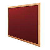 Eco-Premier Noticeboard with Beech-Effect Frame 1200 x 1800mm Various Colours