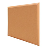 Eco-Premier Noticeboard with Beech-Effect Frame 1200 x 1200mm Various Colours