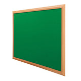 Eco-Premier Noticeboard with Beech-Effect Frame 1200 x 1800mm Various Colours