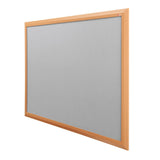 Eco-Premier Noticeboard with Beech-Effect Frame 1200 x 1800mm Various Colours