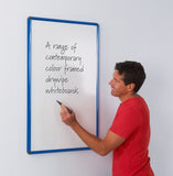 Shield Design Magnetic Whiteboard 600 x 900mm Various Colours