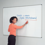 Shield Design Magnetic Whiteboard 1200 x 1200mm Various Colours