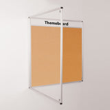 Themeboard Tamperproof Noticeboard 1200 x 1200mm Various Colours
