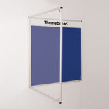 Themeboard Tamperproof Noticeboard 1200 x 1200mm Various Colours