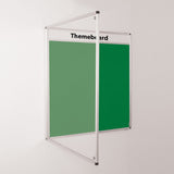 Themeboard Tamperproof Noticeboard 1200 x 1200mm Various Colours