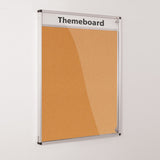 Themeboard Tamperproof Noticeboard 900 x 600mm Various Colours