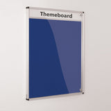 Themeboard Tamperproof Noticeboard 1200 x 900mm Various Colours