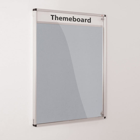 Themeboard Tamperproof Noticeboard 1200 x 900mm Various Colours