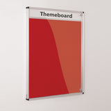 Themeboard Tamperproof Noticeboard 1200 x 900mm Various Colours