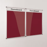 Themeboard Tamperproof Noticeboard 1200 x 1800mm Various Colours