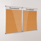 Themeboard Tamperproof Noticeboard 1200 x 2400mm Various Colours