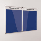 Themeboard Tamperproof Noticeboard 1200 x 1800mm Various Colours